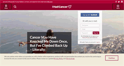 Desktop Screenshot of ihadcancer.com